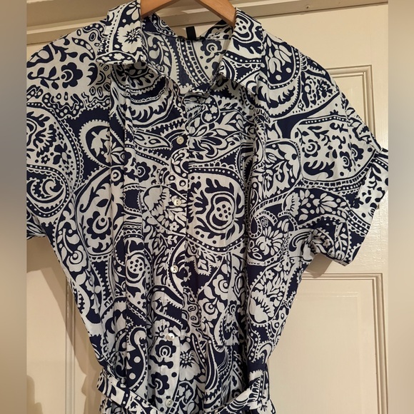 Talbots Poplin Shirt Dress - Picture 7 of 8